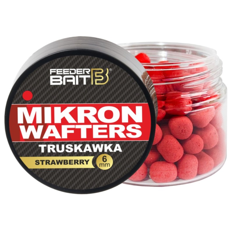 Dumbell Wafter Feeder Bait Mikron 6mm Truskawka – klasyczna przynęta na karpie
