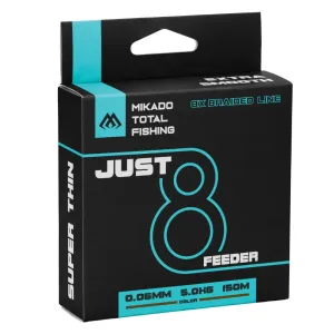 Mikado Plecionka just 8 Feeder 0,14mm - 150m Brązowa