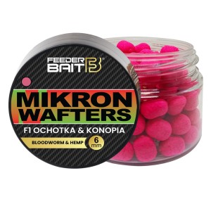 Dumbell Wafter Feeder Bait Mikron 6mm F1 Ochotka Konopia – przynęta na ostrożne ryby