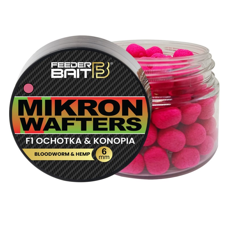 Dumbell Wafter Feeder Bait Mikron 6mm F1 Ochotka Konopia – przynęta na ostrożne ryby