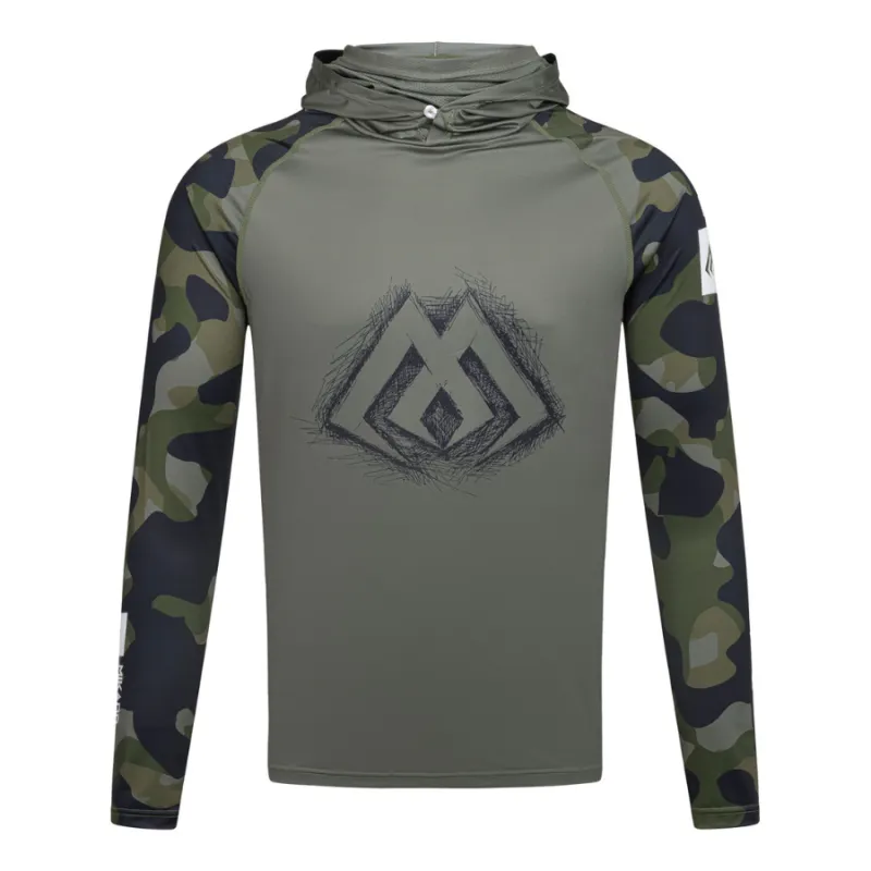 Bluza - kaptur z filtrem UPF Mikado L Green Camo