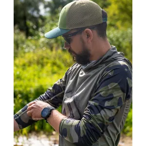 Bluza - kaptur z filtrem UPF Mikado L Green Camo