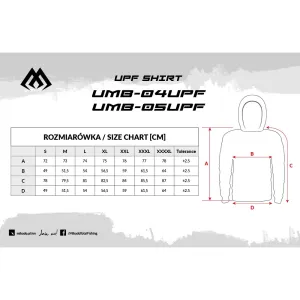 Bluza z filtrem UPF 50+  Biała Mikado 4XL