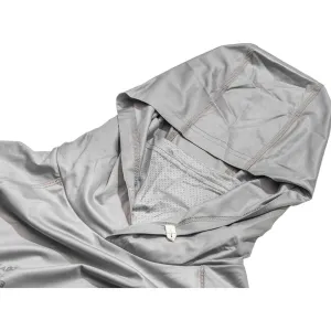 Bluza z kapturem z filtrem UPF Szara Mikado XL