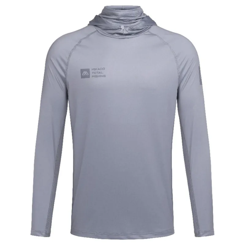 Bluza z kapturem z filtrem UPF Szara Mikado L