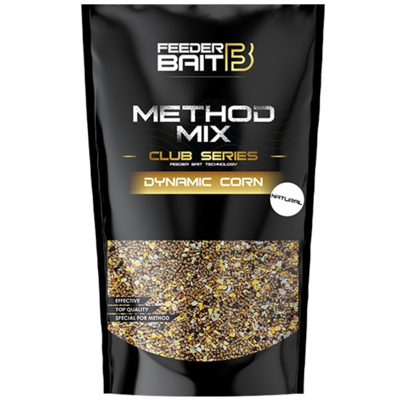 Feeder Bait Method Mix Club Series Dynamic Corn Natural – Ciemna, rybna zanęta feederowa