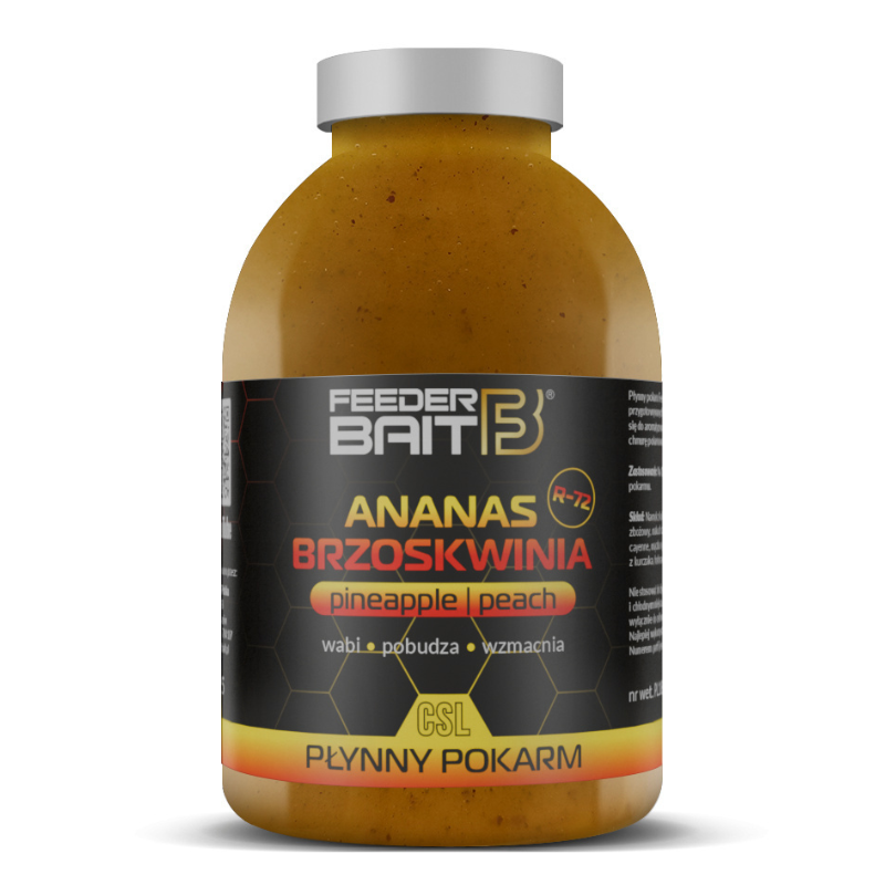 Zalewa R72 Brzoskwinia & Ananas 250ml Feeder Bait – owocowy booster do feedera