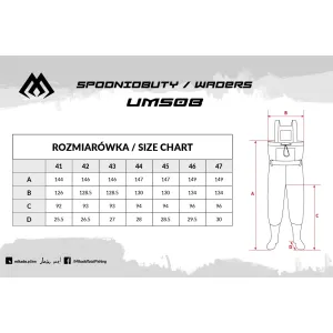 Spodniobuty Mikado Czarne Basic Rozm. 49