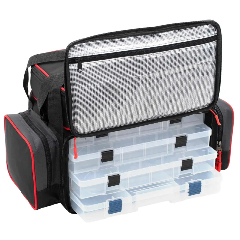Torba Spinningowa Mikado z pudełkami L - 49x26x32