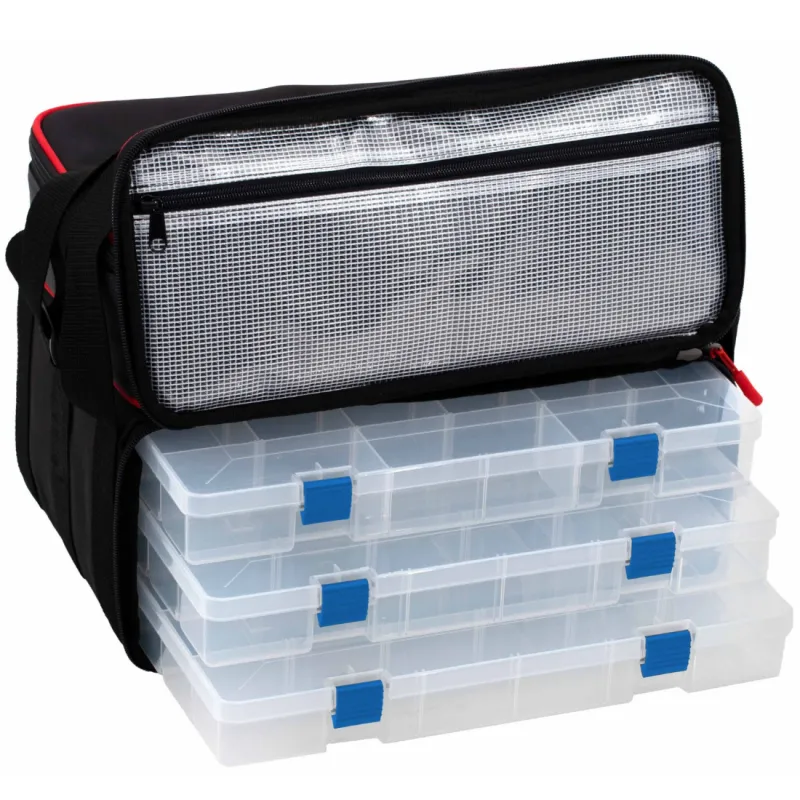 Torba Spinningowa Mikado z pudełkami M - 37x26x26