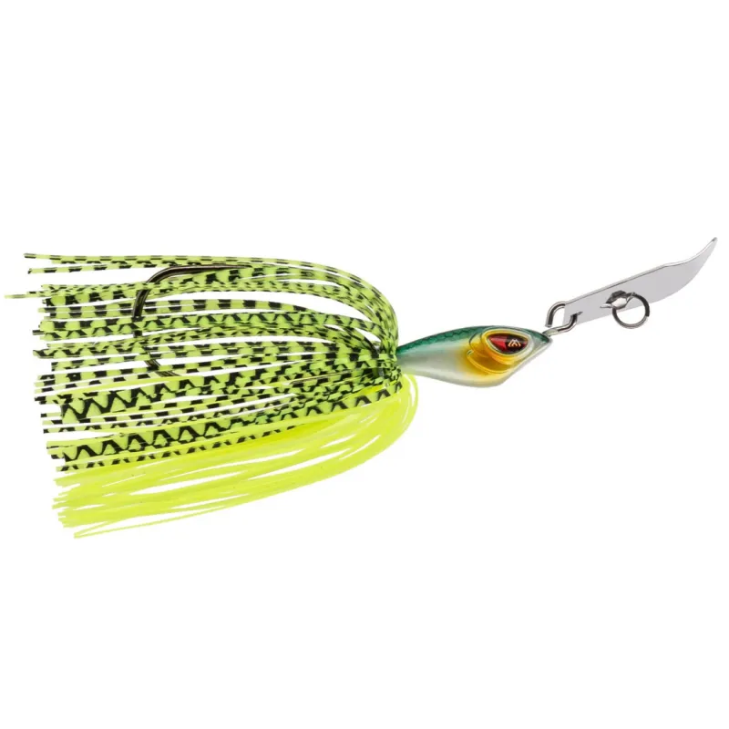 Chatterbait Mikado M-CHATTER 11 g FLUO LIME – hak 3/0 na szczupaka