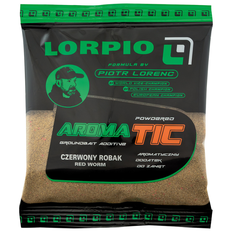 Dodatek Lorpio Aromat Magnetic Red Worm 200g – aromat czerwony robak do zanęt