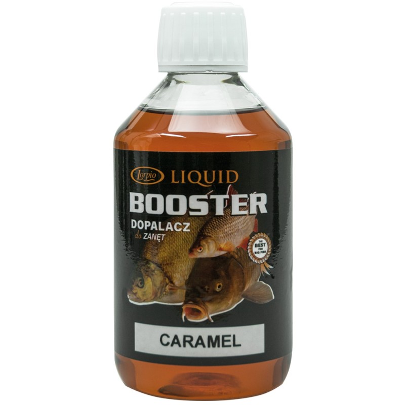 Lorpio Liquid Booster Caramel 250ml – karmelowy booster do zanęt