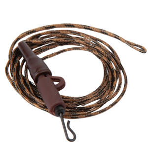 Zestaw karpiowy z bezpiecznym klipsem 100 cm brązowy – leadcore 45 lb