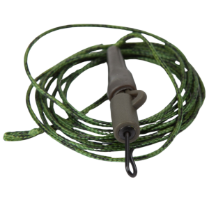 Zestaw karpiowy z bezpiecznym klipsem zielony 100 cm – leadcore 45 lb