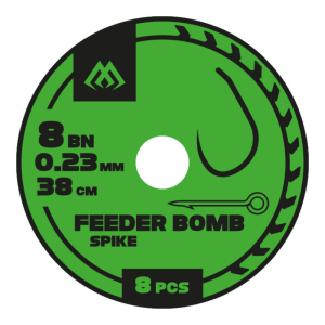 Przypony Mikado Feeder 6 Bez Zadziora Igła 0,25 mm 38 cm | Mocne przypony feederowe