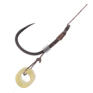 Przypon Mikado Method Feeder z Gumką bez Zadziora Hak 8 Plecionka 0.12mm – 8 sztuk