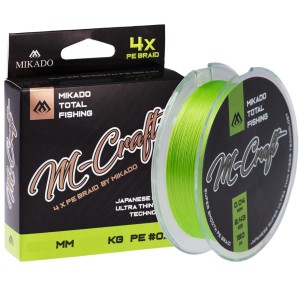 Plecionka Mikado M-Craft Braid 0.04 mm 150 m Fluo – Ultralekka i Precyzyjna