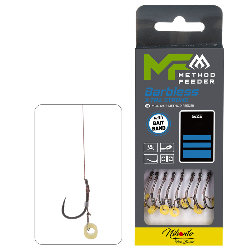 Przypon MF z Gumką bez Zadziora 12 – plecionka 0,12 do method feedera