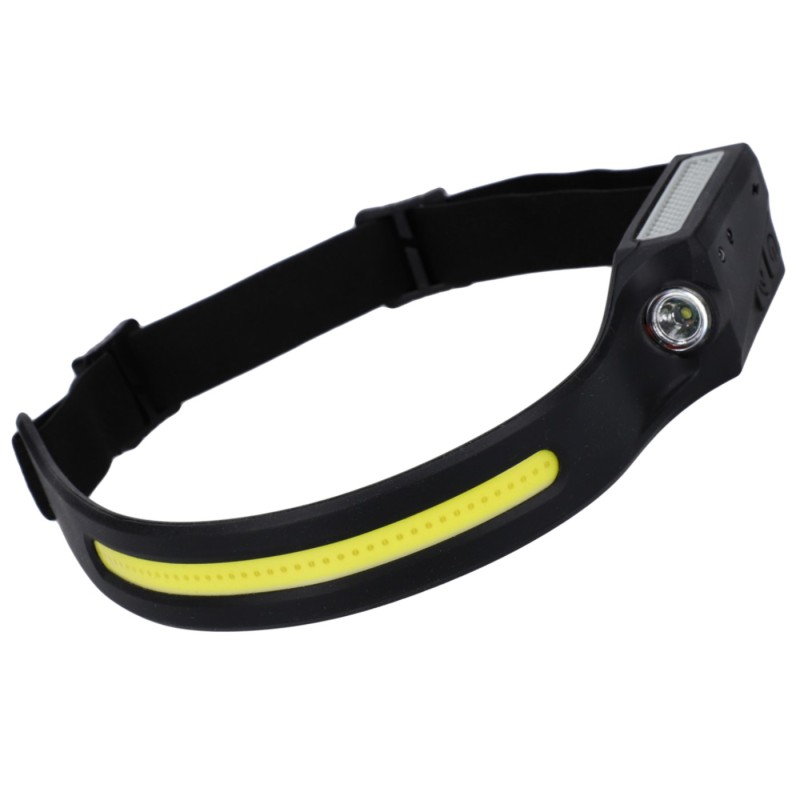 Latarka czołowa Mikado Pasek LED 350 lm z czujnikiem ruchu – ładowanie USB-C