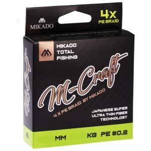 Plecionka Mikado M-Craft Braid 0.04 mm 150 m Fluo – Ultralekka i Precyzyjna