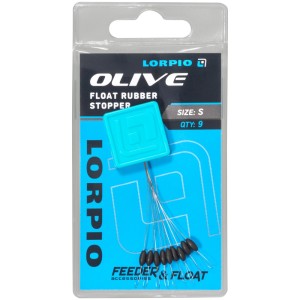 Stoper Gumowy Lorpio Olive Small (9 szt.) – precyzyjny ogranicznik do spławika i feedera