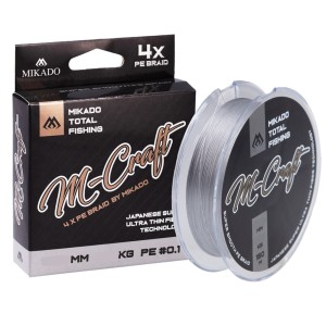 Plecionka Mikado M-Craft Braid 0.04 mm 150 m Gray – Ultralekka i Czuła