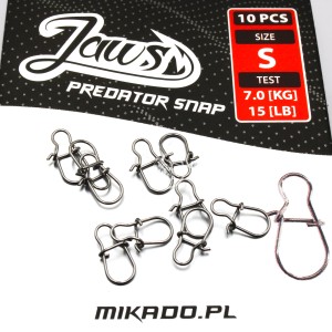 Agrafka Spinning Mikado Jaws Predator Snap S – lekka i wytrzymała do spinningu