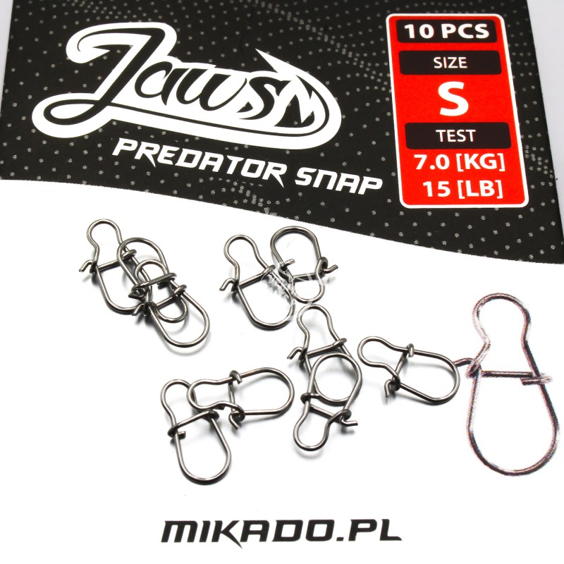 Agrafka Spinning Mikado Jaws Predator Snap S – lekka i wytrzymała do spinningu