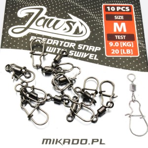 Agrafka z Krętlikiem Mikado Jaws Predator Snap M – moc i niezawodność