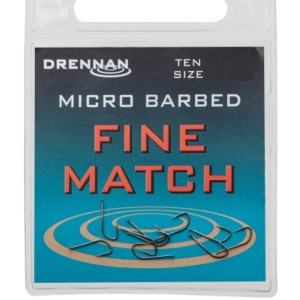 FHaczyki Drennan Fine Match Nr 20 – precyzyjne haczyki do spławika