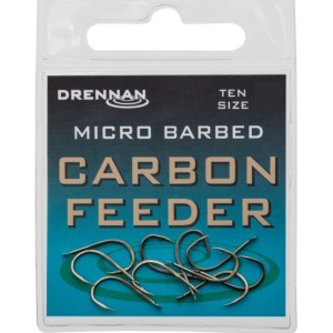 Haczyki Drennan Carbon Feeder Nr 8 – mocne, ostre i niezawodne do feedera