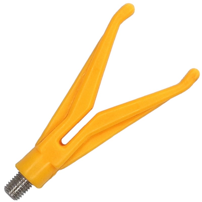 Mikado Końcówka do Podpórki typu V Żółta AIX-7034-Y-1 – uchwyt do wędki z uniwersalnym gwintem