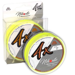 Mikado Nihonto Fine Braid 0,16mm 150m Fluo Żółta – wytrzymała plecionka do spinningu