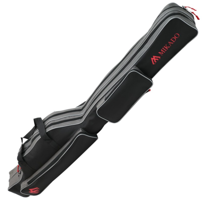Pokrowiec wędkarski Mikado 130 cm 2 Komory Czarny – kompaktowy i wodoodporny futerał