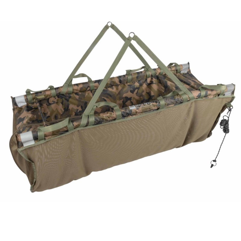 Worek karpiowy Mikado Enclave Camo Wide Sling – bezpieczne ważenie i przetrzymywanie ryb