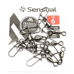 Krętlik Rolkowy z Agrafką Mikado Nr 6 – 18kg / 10 szt.