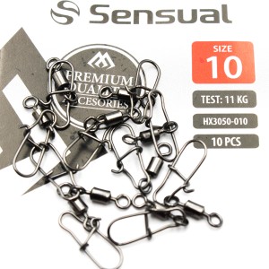 Krętlik Rolkowy z Agrafką Mikado Nr 10 – 12kg / 10 szt.