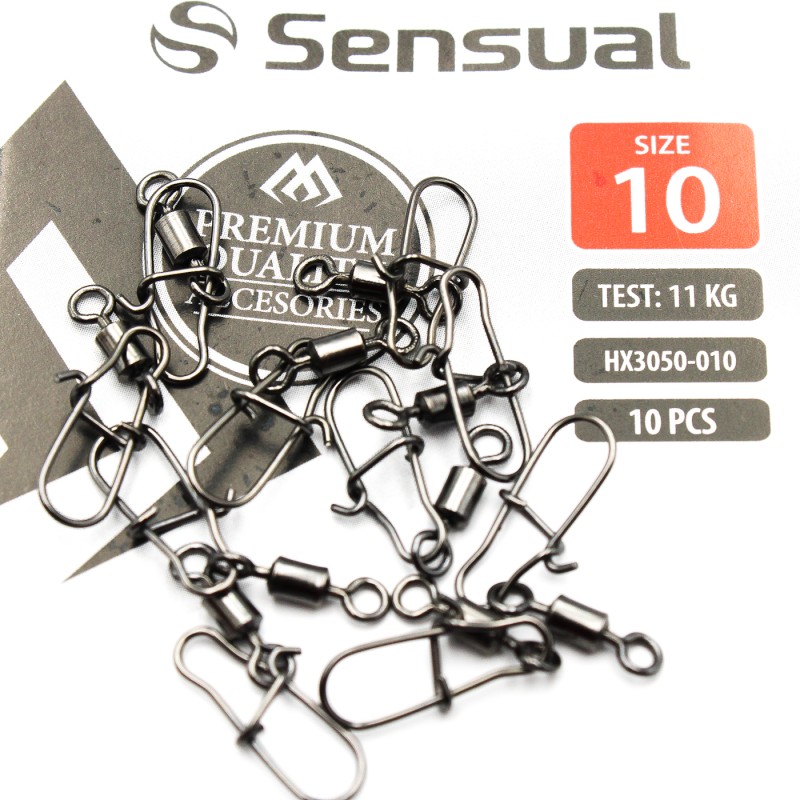 Krętlik Rolkowy z Agrafką Mikado Nr 10 – 12kg / 10 szt.