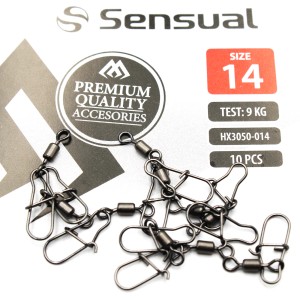 Krętlik Rolkowy z Agrafką Mikado Nr 14 – 4kg / 10 szt.