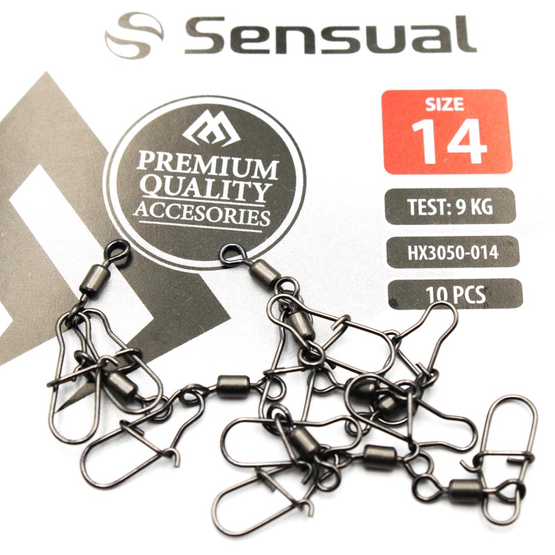 Krętlik Rolkowy z Agrafką Mikado Nr 14 – 4kg / 10 szt.