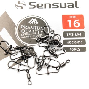 Krętlik Rolkowy z Agrafką Mikado Nr 16 – 8kg / 10 szt.