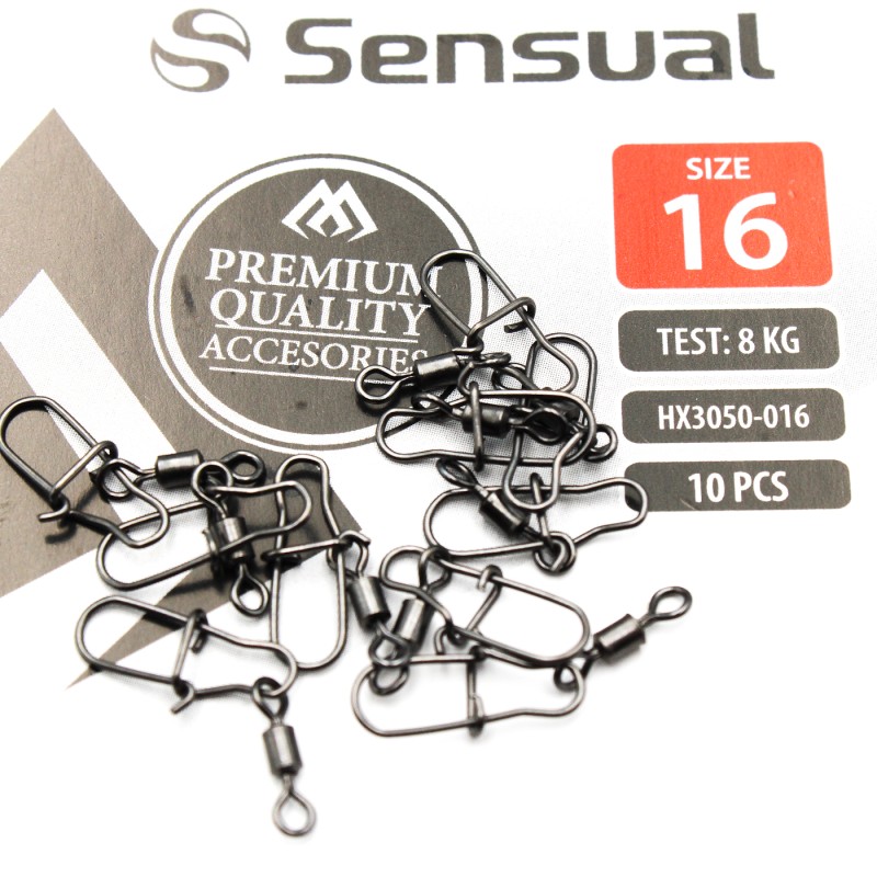 Krętlik Rolkowy z Agrafką Mikado Nr 16 – 8kg / 10 szt.