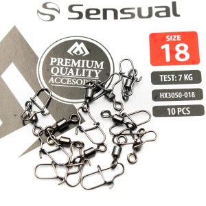 Krętlik Rolkowy z Agrafką Mikado Nr 18 – 7kg / 10 szt.