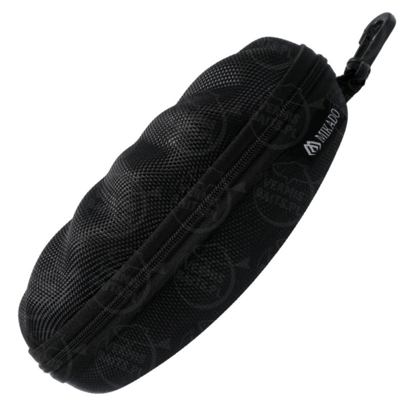 Etui na okulary wędkarskie Mikado – mocne, sztywne etui ochronne czarne