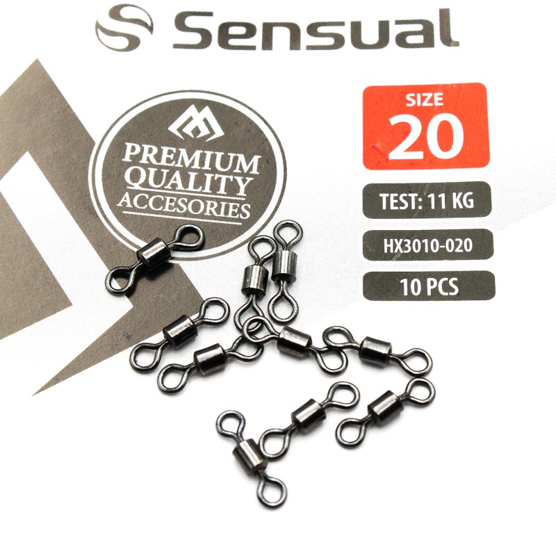 Krętlik Rolkowy Mikado Nr 20 BN – 11kg / 10 szt.