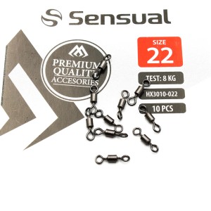 Krętlik Rolkowy Mikado Nr 22 BN – 8kg / 10 szt.