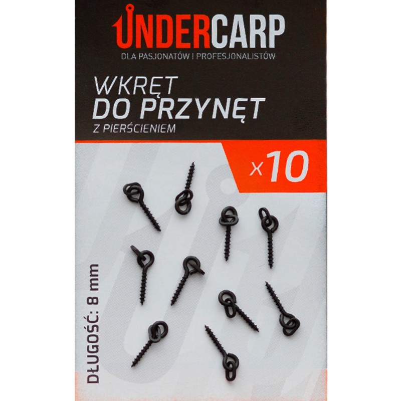 Wkręt do Przynęt z Pierścieniem 8 mm UnderCarp – naturalna praca mini przynęt