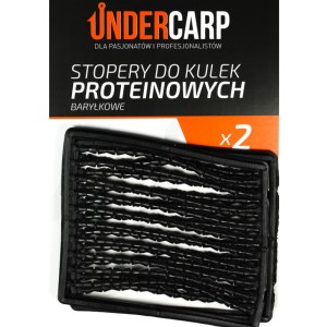 Czarne stopery baryłkowe do kulek Undercarp – pewne blokowanie przynęt