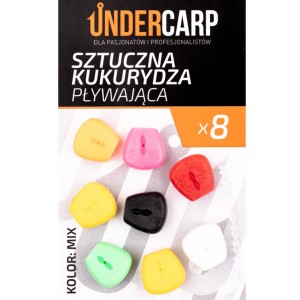 Sztuczna kukurydza pływająca MIX Undercarp – 8 sztuk z stoperami